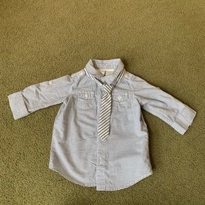 Koala Baby button down shirt with tie